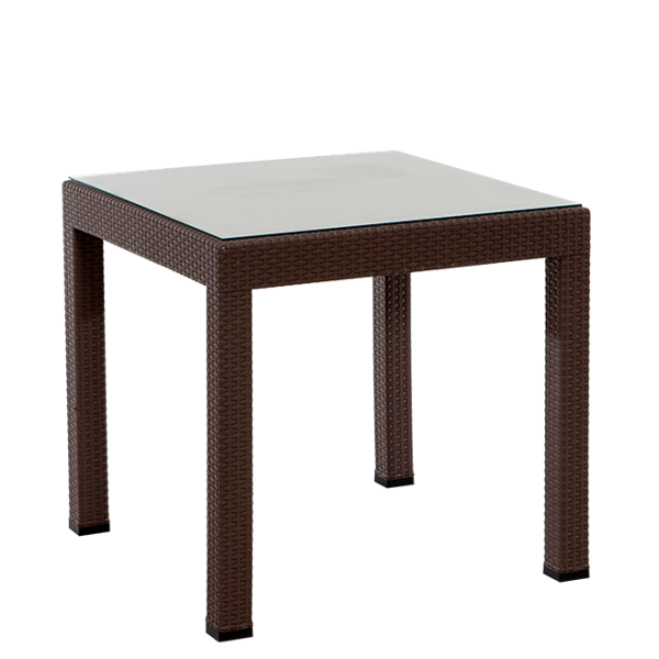 Rattan 80x80 | Camlı